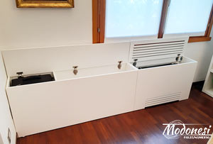 Copri Fan coil in legno a Milano