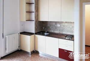 Cucina su misura in nicchia