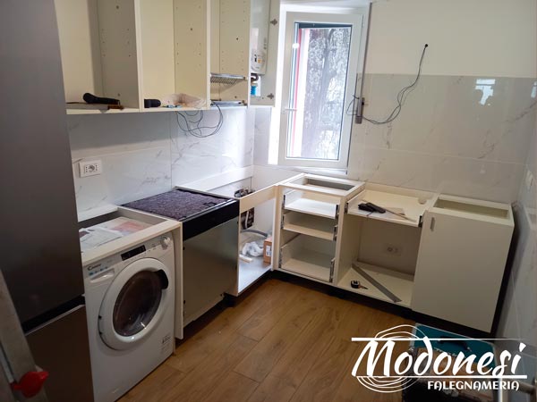 Cucina Angolare Moderna Milano Montaggio 3
