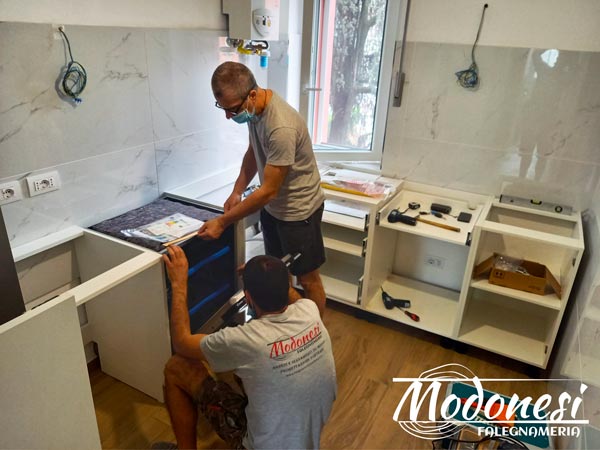 Cucina Angolare Moderna Milano Montaggio 4