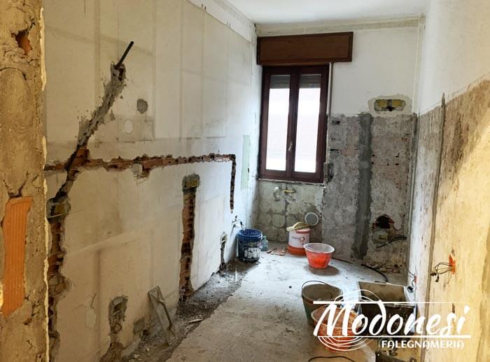 Cucina Lineare Moderna Su Misura Milano Ristrutturazione 01
