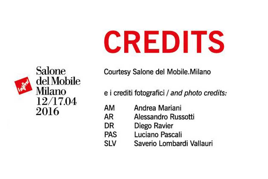 Salone Del Mobile 2016 - Credits Foto