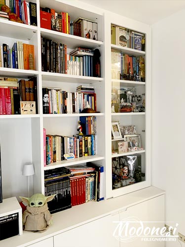 La Differenza Di Modonesi Falegnameria Milano Libreria Con Tv