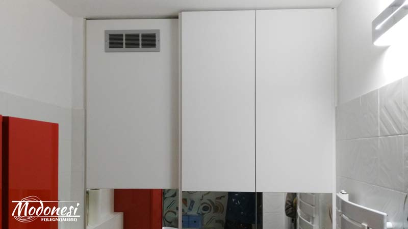 Armadio Su Misura Vano Lavatrice Bagno Milano 07