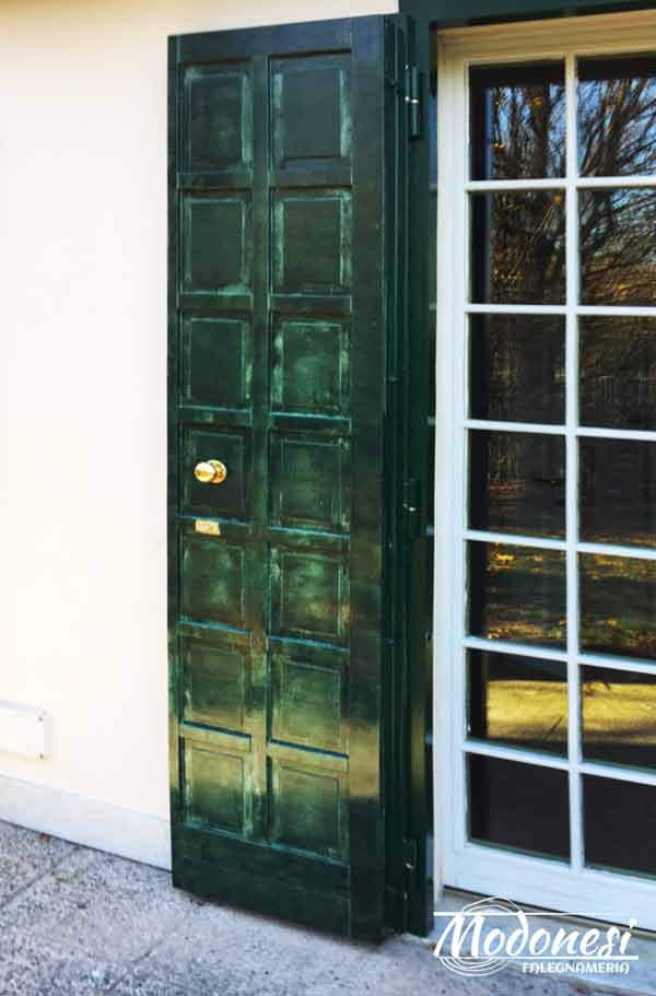 Porte Oscuri Retro Su Misura Ingresso Giardino 05