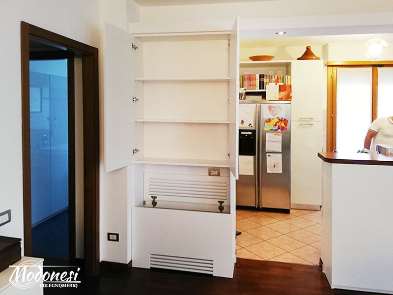 Copri Fan Coil In Legno Per Un Appartamento A Milano Finito 02