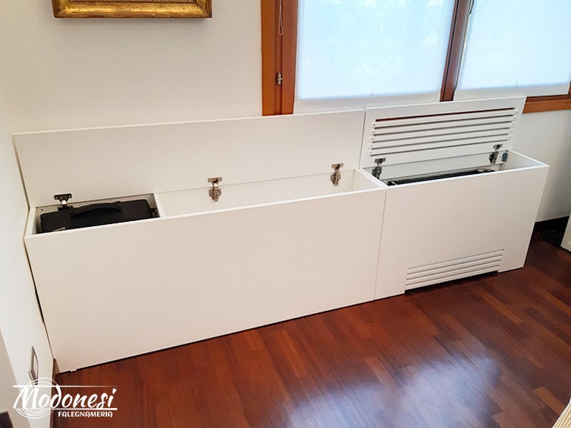 Copri Fan Coil In Legno Per Un Appartamento A Milano Finito 06