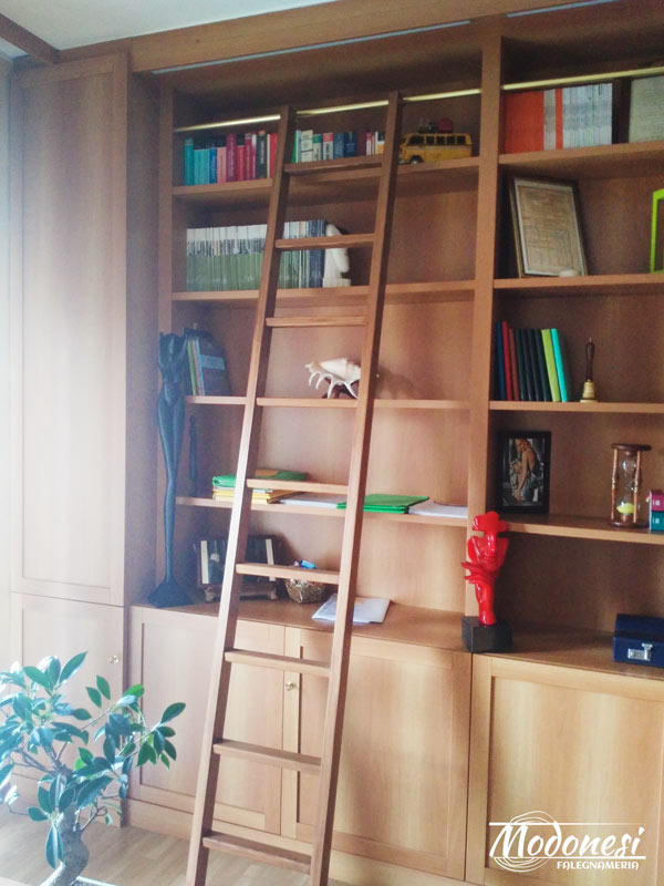 Libreria Boiserie Su Misura In Legno Per Avvocato Milano Finito 08