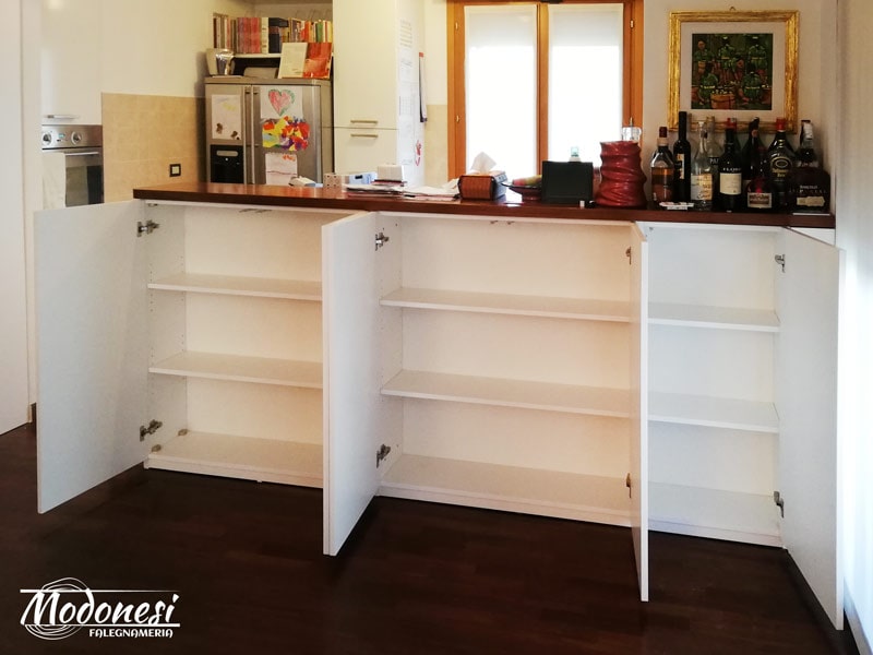 Mobile Credenza Su Misura Per Un Appartamento A Milano Finito 01