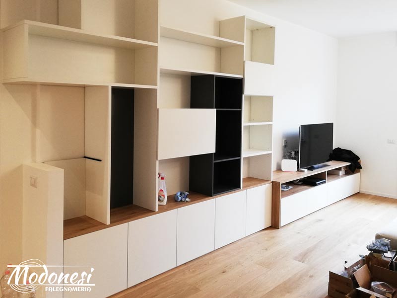Mobile Tv Soggiorno Per Una Casa A Milano In Corso Sempione Applicazione 04